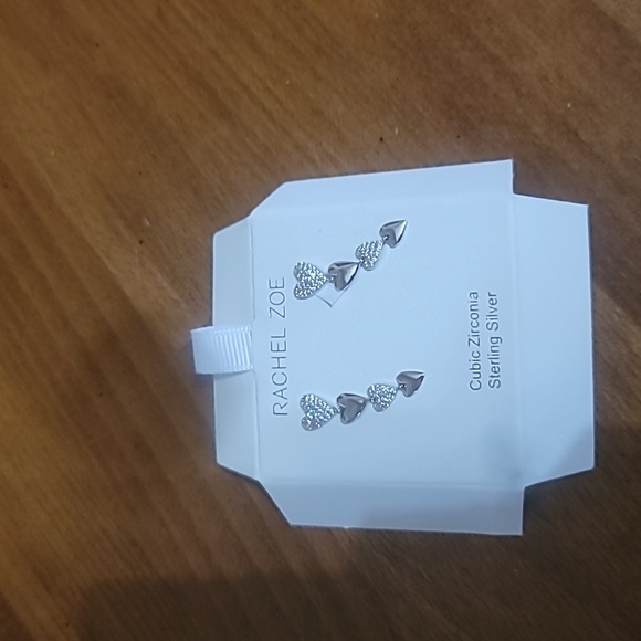 Rachel Zoe Heart Earrings - Picture 2 of 2